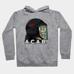 A.C.A.B. Skull riot police art Hoodie